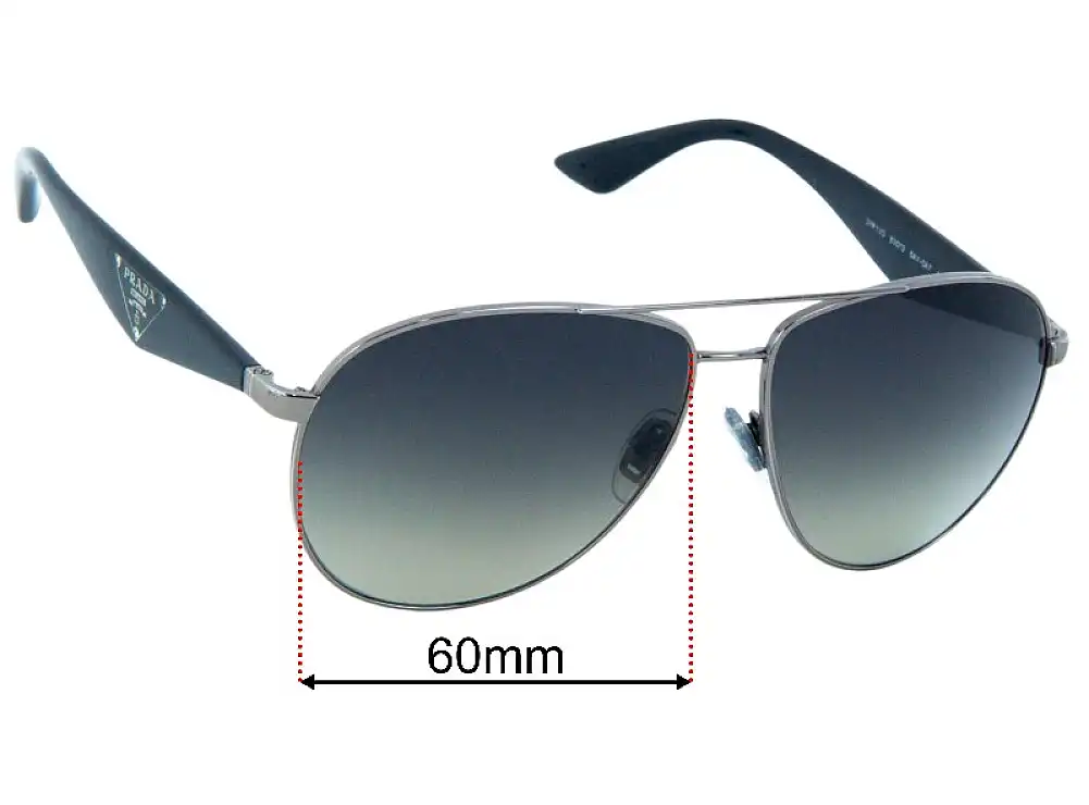 Prada SPR53Q & PR53QS 60mm Replacement Lenses